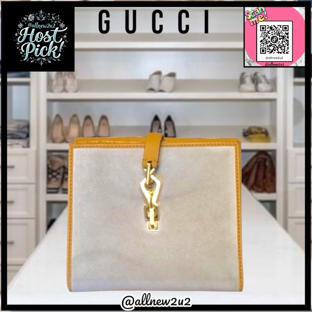 Gucci Jackie Horsebit Folding Wallet COA Stunning Collectible Vintage Multi-HP
